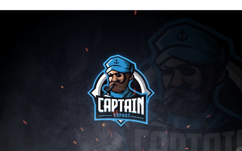 Download Шаблон логотипа "Esport Captain Esport Logo Template" / Esport Captain Esport Logo Template - Шаблон логотипа на тему графика brand,esport,gamers,games,identity,illustrations,legion,logo,mascot,mobile gamers,online,pc gamers,squad,teams,template,vectors