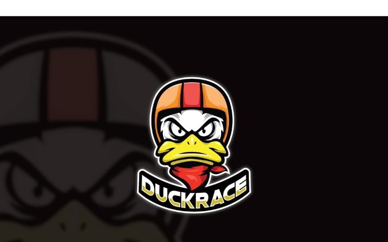 Download Шаблон логотипа "Esport Duckrace Logo Template" / Esport Duckrace Logo Template - Шаблон логотипа на тему графика brand,esport,gamers,games,identity,illustrations,legion,logo,mascot,mobile gamers,online,pc gamers,squad,teams,template,vectors