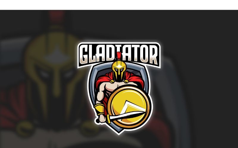 Esport Gladiator Logo Template 155114 Templatemonster