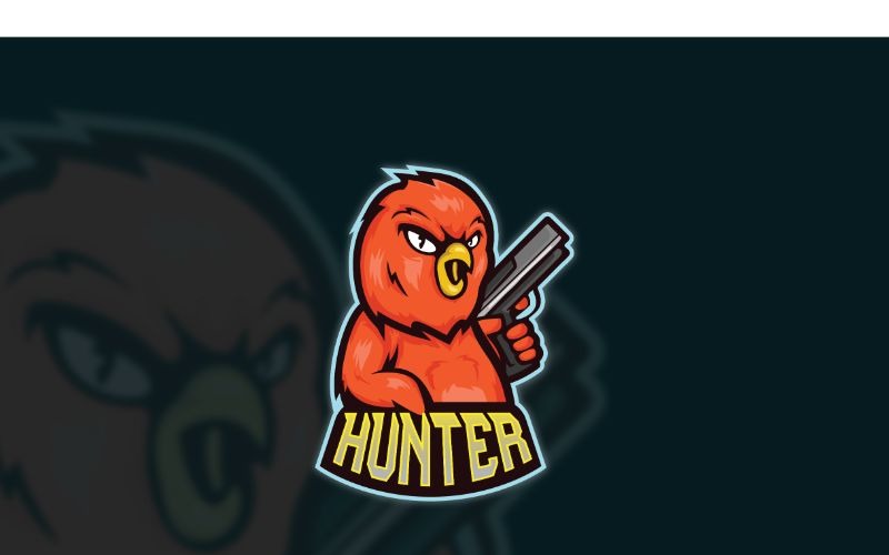Download Шаблон логотипа "Esport Hunter 2 Logo Template" / Esport Hunter 2 Logo Template - Шаблон логотипа на тему графика brand,esport,gamers,games,identity,illustrations,legion,logo,mascot,mobile gamers,online,pc gamers,squad,teams,template,vectors