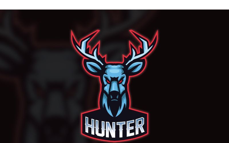 Download Шаблон логотипа "Esport Hunter 3 Logo Template" / Esport Hunter 3 Logo Template - Шаблон логотипа на тему графика brand,esport,gamers,games,identity,illustrations,legion,logo,mascot,mobile gamers,online,pc gamers,squad,teams,template,vectors
