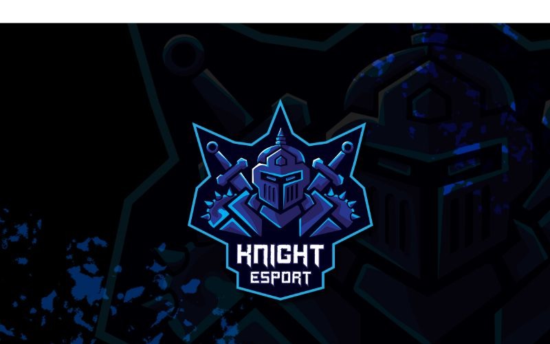Download Шаблон логотипа "Esport Knight Esport 2 Logo Template" / Esport Knight Esport 2 Logo Template - Шаблон логотипа на тему графика brand,esport,gamers,games,identity,illustrations,legion,logo,mascot,mobile gamers,online,pc gamers,squad,teams,template,vectors