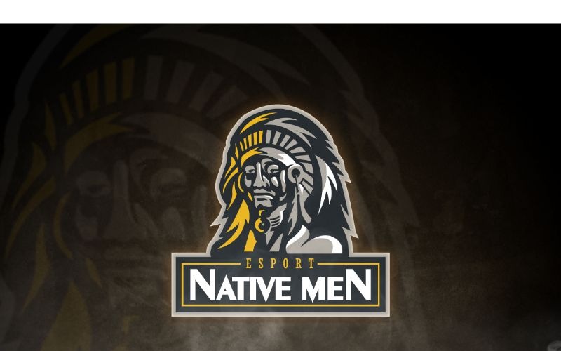Esport Native Men Logo Vorlage
