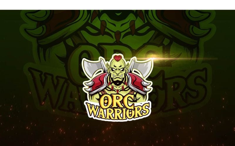 Esport Orc Apache Logo Şablonu
