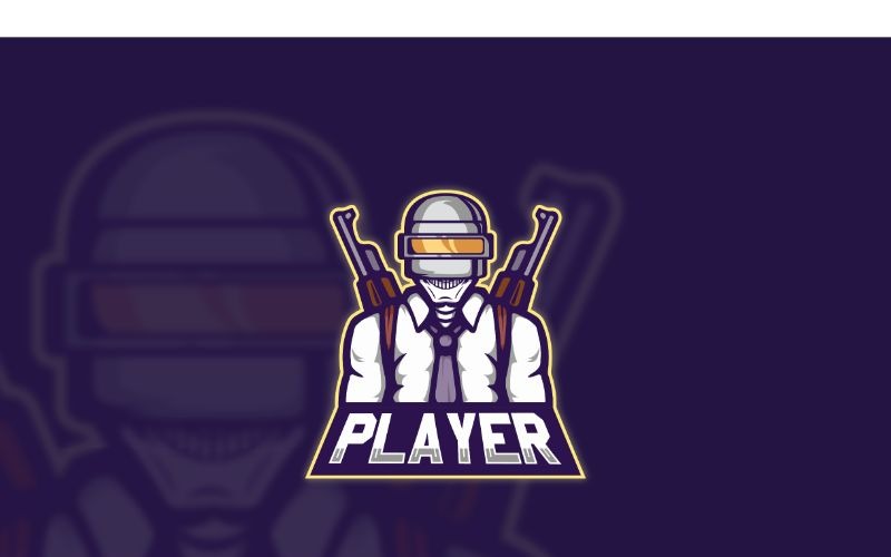 Esport Player Unbekannte Logo-Vorlage