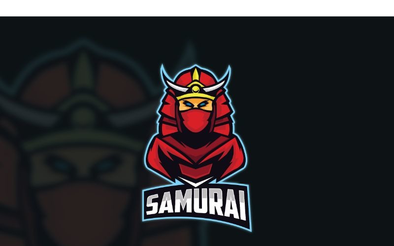 Download Шаблон логотипа "Esport Samurai 2 Logo Template" / Esport Samurai 2 Logo Template - Шаблон логотипа на тему графика brand,esport,gamers,games,identity,illustrations,legion,logo,mascot,mobile gamers,online,pc gamers,squad,teams,template,vectors