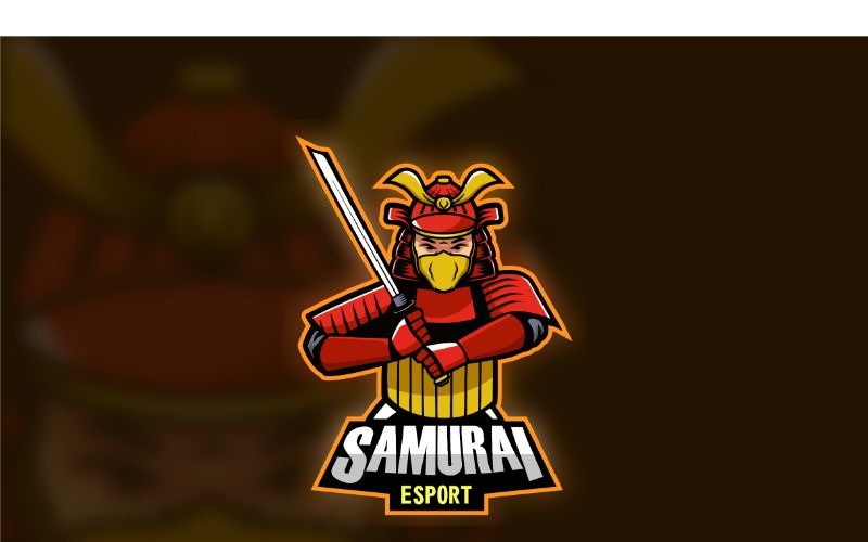 Download Шаблон логотипа "Esport Samurai Esport Logo Template" / Esport Samurai Esport Logo Template - Шаблон логотипа на тему графика brand,esport,gamers,games,identity,illustrations,legion,logo,mascot,mobile gamers,online,pc gamers,squad,teams,template,vectors