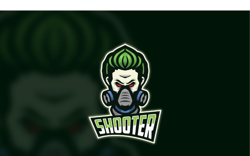 Download Шаблон логотипа "Esport Shooter Logo Template" / Esport Shooter Logo Template - Шаблон логотипа на тему графика brand,esport,gamers,games,identity,illustrations,legion,logo,mascot,mobile gamers,online,pc gamers,squad,teams,template,vectors