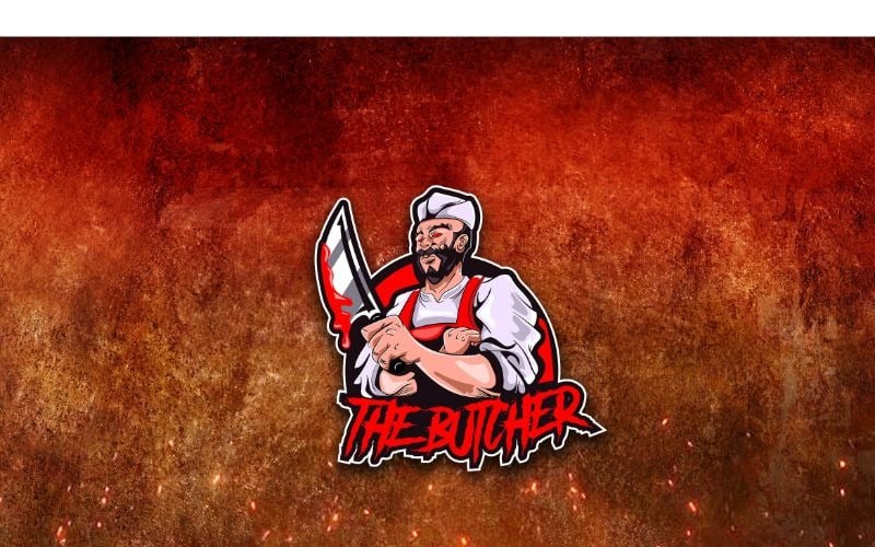 Esport The Butcher Logo modello