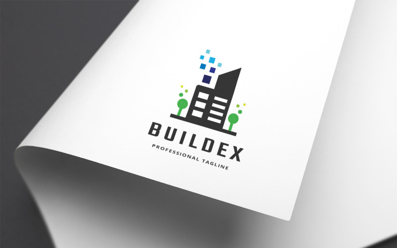 Download Шаблон логотипа "Pixel Build Logo Template" / Pixel Build Logo Template - Шаблон логотипа на тему графика agency,brand,branding,build,builder,building,business,cities,city,condominium,contractor,data,digital,firm,group,headquarter,high,identity,location,matrix