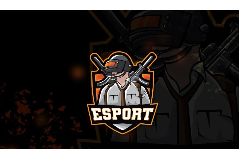 Szablon Logo Esport Man of War