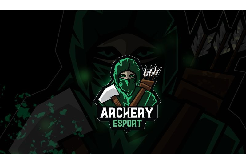 Download Шаблон логотипа "Esport Archery Logo Template" / Esport Archery Logo Template - Шаблон логотипа на тему графика brand,esport,gamers,games,identity,illustrations,legion,logo,mascot,mobile gamers,online,pc gamers,squad,teams,template,vectors