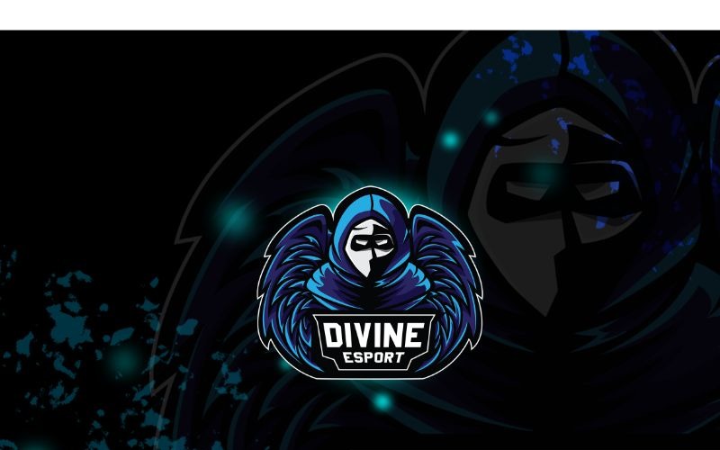Download Шаблон логотипа "Esport Divine Logo Template" / Esport Divine Logo Template - Шаблон логотипа на тему графика brand,esport,gamers,games,identity,illustrations,legion,logo,mascot,mobile gamers,online,pc gamers,squad,teams,template,vectors