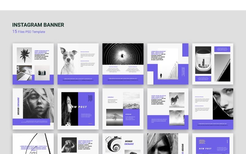 Download Шаблон для соцсетей "Instagram Banner Morbi Ornare Social Media Template" / Instagram Banner Morbi Ornare Social Media Template - Шаблон для соцсетей на тему графика adobe photoshop,banner,instagram,posts,social media,stories,template