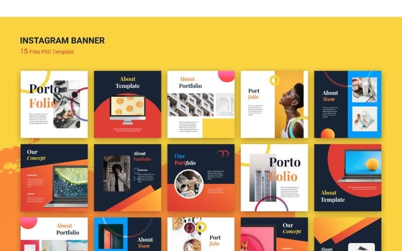 Instagram Banner Portofolio Social Media Template