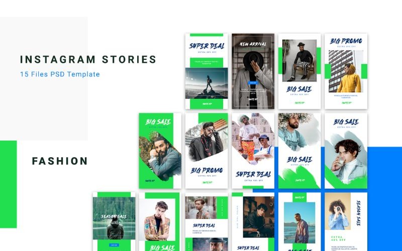 Download Шаблон для соцсетей "Instagram Stories Fashion Syle Social Media Template" / Instagram Stories Fashion Syle Social Media Template - Шаблон для соцсетей на тему графика adobe photoshop,banner,instagram,posts,social media,stories,template