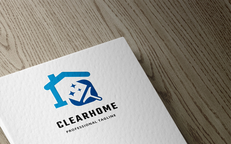 Download Шаблон логотипа "Clear Home Logo Template" / Clear Home Logo Template - Шаблон логотипа на тему графика app,buy service,clean,cleaner,clear,floor,fresh,help,home,house,household,logo,maid,mopping,office,professional,service,template,tidy up,web