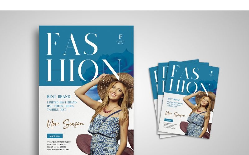 Download Фирменный стиль "Flyer  Fashion New Season 2 - Corporate Identity Template" / Flyer  Fashion New Season 2 - Corporate Identity Template - Фирменный стиль на тему графика flyer,flyer design,flyer psd template,photoshops,template,background