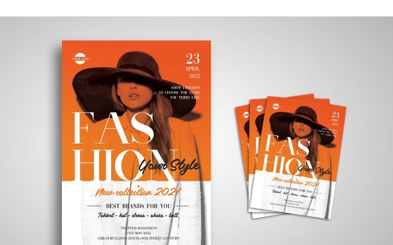 Download Фирменный стиль "Flyer  Fashion Style 2021 - Corporate Identity Template" / Flyer  Fashion Style 2021 - Corporate Identity Template - Фирменный стиль на тему графика flyer,flyer design,flyer psd template,photoshops,template,background