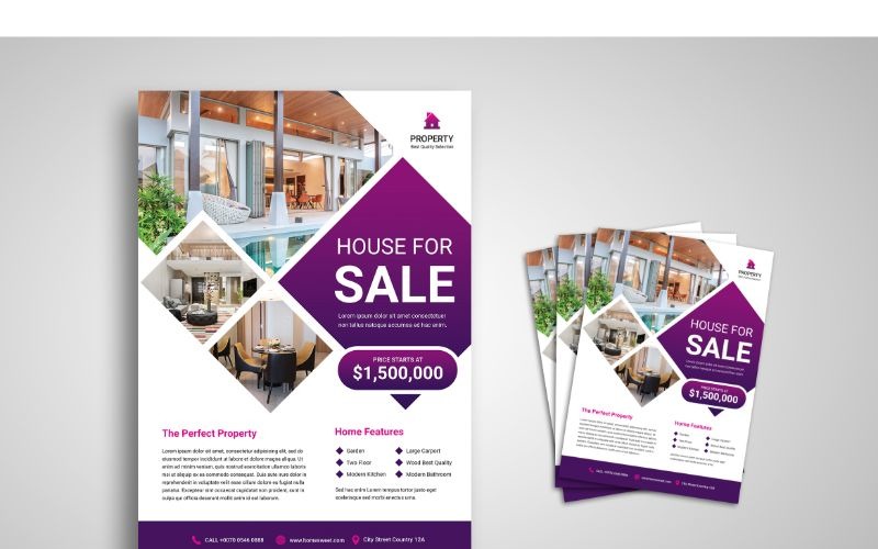 Download Фирменный стиль "Flyer  The Perfect Property - Corporate Identity Template" / Flyer  The Perfect Property - Corporate Identity Template - Фирменный стиль на тему графика flyer,flyer design,flyer psd template,photoshops,template,background
