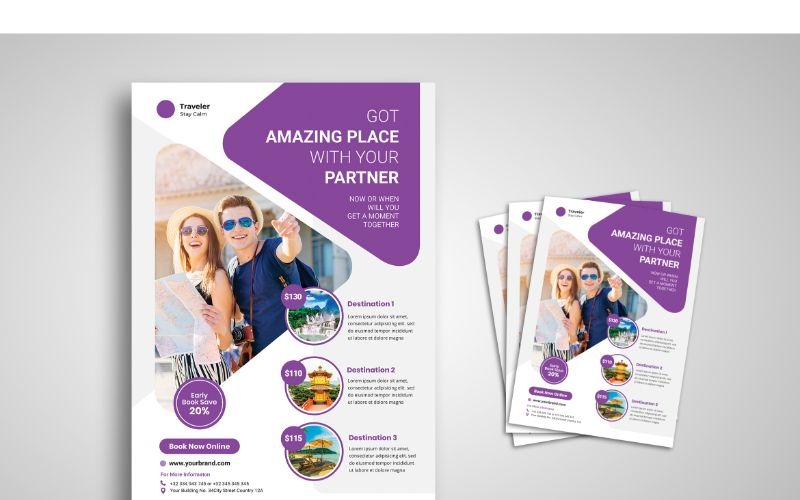 Download Фирменный стиль "Flyer  Traveler - Corporate Identity Template" / Flyer  Traveler - Corporate Identity Template - Фирменный стиль на тему графика flyer,flyer design,flyer psd template,photoshops,template,background