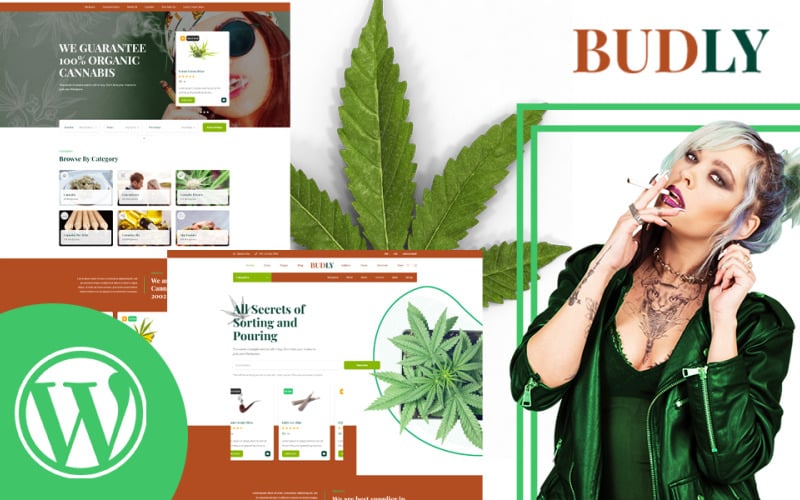 Budly - Tema de WordPress para la tienda de cannabis