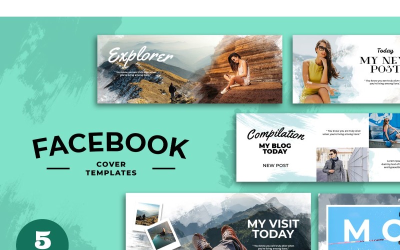 Download Шаблон для соцсетей "Facebook Template Explorer for Social Media" / Facebook Template Explorer for Social Media - Шаблон для соцсетей на тему графика adobe photoshop,brand,business,cover,facebook,information,product,profile,promotions,services,share,social media,template,trending,website