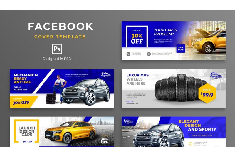 Download Шаблон для соцсетей "Facebook Template Mechanical for Social Media" / Facebook Template Mechanical for Social Media - Шаблон для соцсетей на тему графика adobe photoshop,brand,business,cover,facebook,information,product,profile,promotions,services,share,social media,template,trending,website