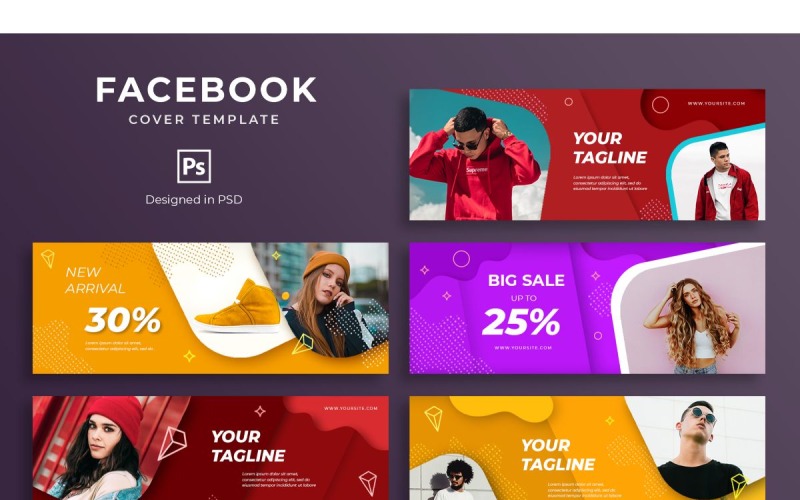 Facebook-Vorlage Trendy Fashion für Social Media