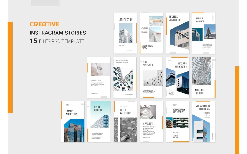 Download Шаблон для соцсетей "Instagram Template Building for Social Media" / Instagram Template Building for Social Media - Шаблон для соцсетей на тему графика adobe photoshop,brand,casual,instagram,lifestyle,online,platform,posts,potraits,shop,social media,stories,template,trendy