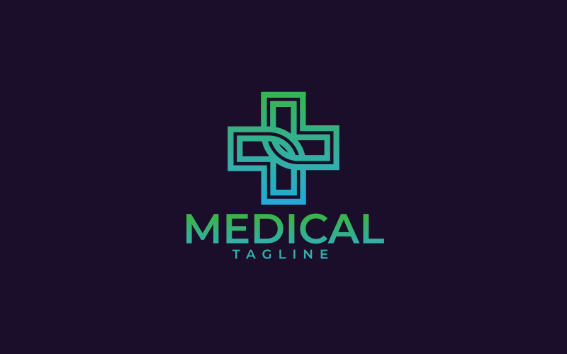 Download Шаблон логотипа "Medical Logo Template" / Medical Logo Template - Шаблон логотипа на тему графика medical,pharmaceutical,logo,pharmacy,care,template,icon,hospital,cross,health,clinic,medicine,blue,corporate,symbol,healthcare