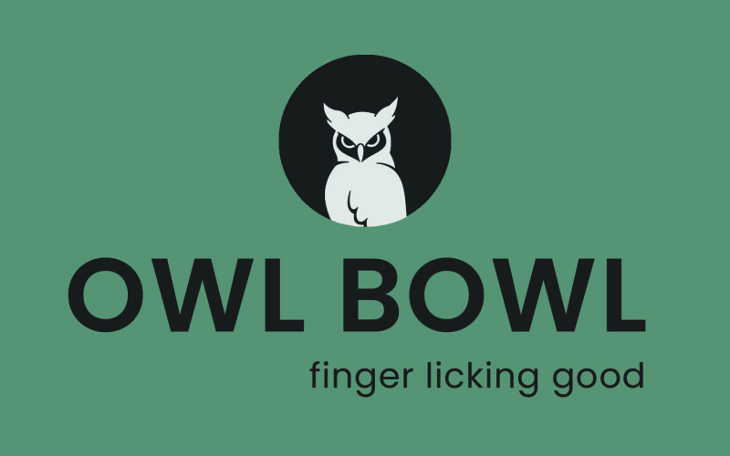 Download Шаблон логотипа "Owl Bowl - Restaurant Logo Template" / Owl Bowl - Restaurant Logo Template - Шаблон логотипа на тему графика owl,bowl,restaurant,logo,template,food,delivery,eat,minimal,clean,premium,editable
