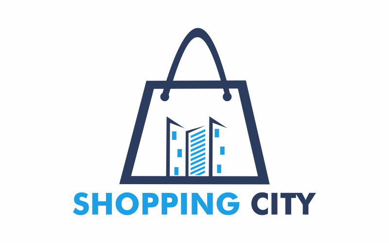 Shopping city Logo Template #155832 - TemplateMonster