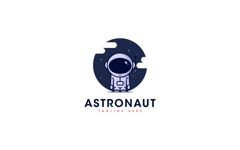 Download Шаблон логотипа "Astronaut Logo Template" / Astronaut Logo Template - Шаблон логотипа на тему графика space,astronaut logo,galaxy,research,rocket,modern,sky,cartoon,business,simple,old