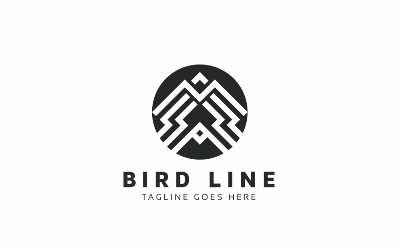 Download Шаблон логотипа "Bird Line Logo Template" / Bird Line Logo Template - Шаблон логотипа на тему графика abstract,animal,apparel,bird,brand,business,clothing,company,corporate,design,graphic,icon,identity,line,logo,minimalist,modern,nature,outline,professional
