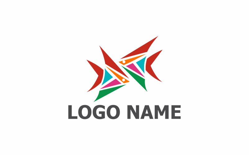 Download Шаблон логотипа "Fish Logo Template" / Fish Logo Template - Шаблон логотипа на тему графика fish,background,sea,animal,vector,water,ocean,food,fishing,seafood,icon,fishes,aquatic,swim,logo,travel,goldfish,river,salmon,restaurant