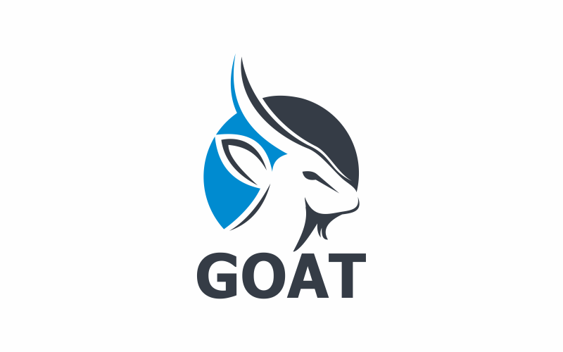 Ziege-Tier-Logo-Vorlage