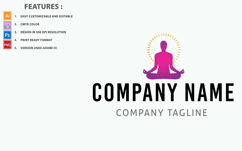 Download Шаблон логотипа "Meditation Yoga Icon Vector Design Logo Template" / Meditation Yoga Icon Vector Design Logo Template - Шаблон логотипа на тему графика yoga,lotus,spa,zen,logo,icon,spiritual,meditation,health,wellness,nature,flower,relax,body,exercise,people,abstract,template,healthy,floral