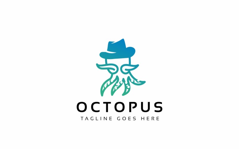 Download Шаблон логотипа "Octopus Logo Template" / Octopus Logo Template - Шаблон логотипа на тему графика illustration,vector,design,logo,octopus,symbol,nature,seafood,sea,marine,isolated,icon,silhouette,ocean,sign,graphic,animal,tentacle,water,logotype