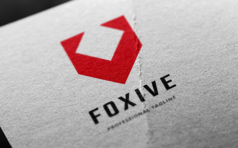 Plantilla de logotipo Foxive