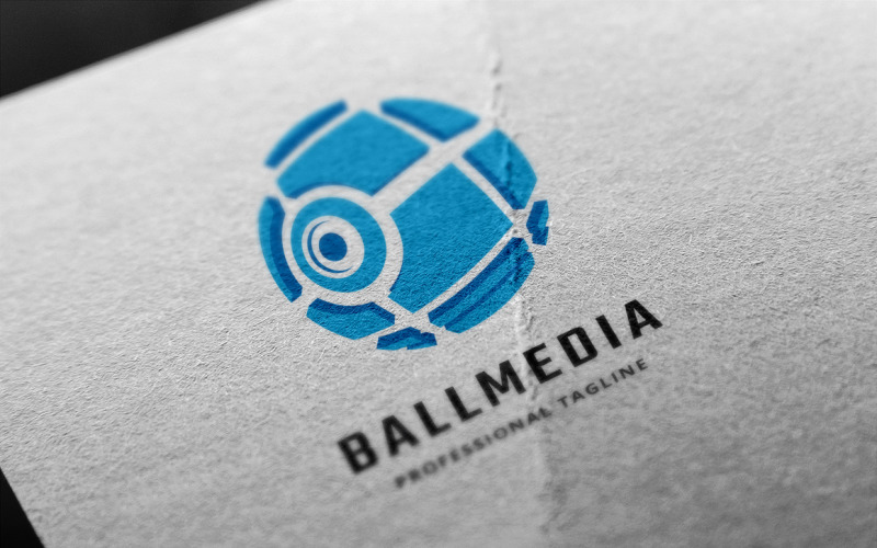 Download Шаблон логотипа "Ball Media Logo Template" / Ball Media Logo Template - Шаблон логотипа на тему графика 3d,ball,communication,global,globe,industry,media,steel,studio,telecommunication,web