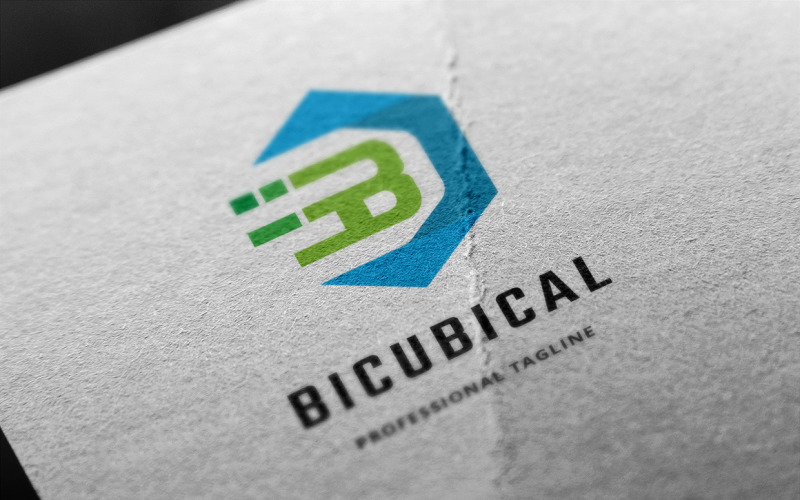 Download Шаблон логотипа "Bicubical Letter B Logo Template" / Bicubical Letter B Logo Template - Шаблон логотипа на тему графика b letter,box,brand,branding,business,consultant,corporate,cube,cubic,cubical,design,hexagon,hexagonal,investment,letter b,marketing,media,multimedia,studio,tech