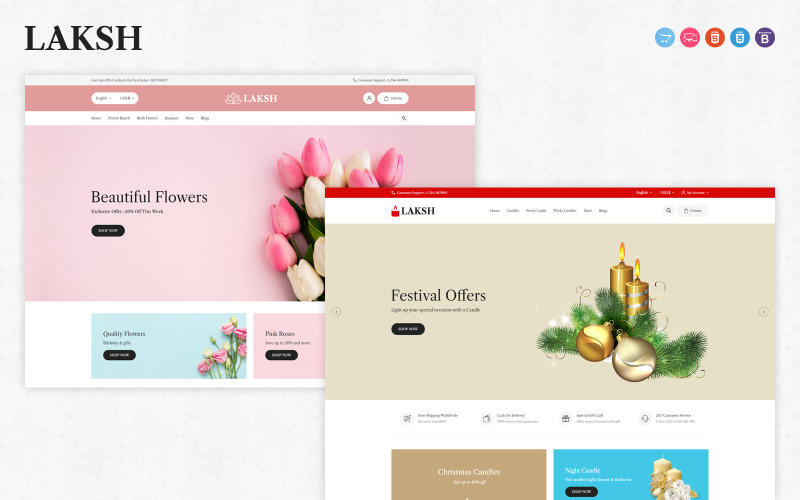 Laksh OpenCart Template