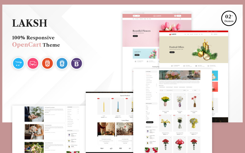 Laksh - Szablon OpenCart Flower