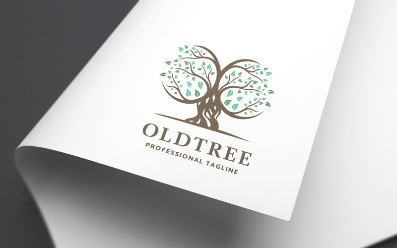 Download Шаблон логотипа "Old Tree Logo Template" / Old Tree Logo Template - Шаблон логотипа на тему графика agency,circle,clean,earth,eco,eco friendly,ecology,energy,environment,flat,fresh,green,grow,growth,herbal,landscape,leaf,leave,life,natural