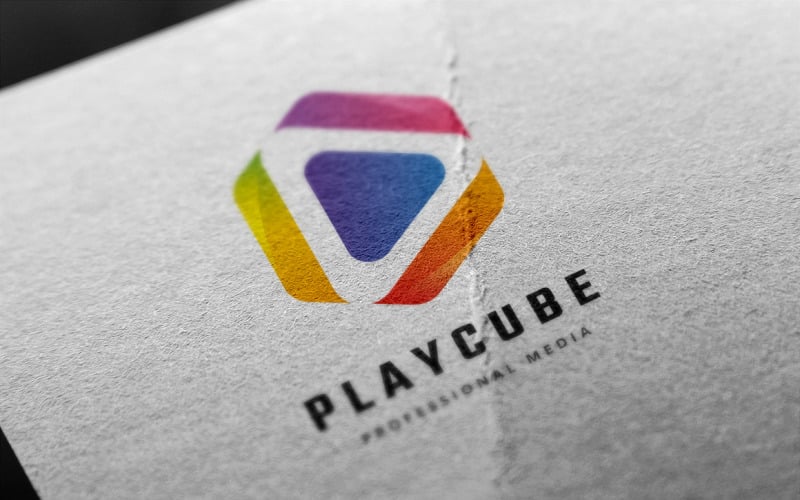 Download Шаблон логотипа "Play Cube Logo Template" / Play Cube Logo Template - Шаблон логотипа на тему графика agency,brand,branding,business,clean,company,corporate,cube,cubic,cubical,entertainment,firm,group,hexa,hexagon,identity,media,multimedia,music,musics