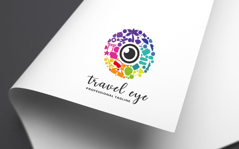Reizen oog Logo sjabloon