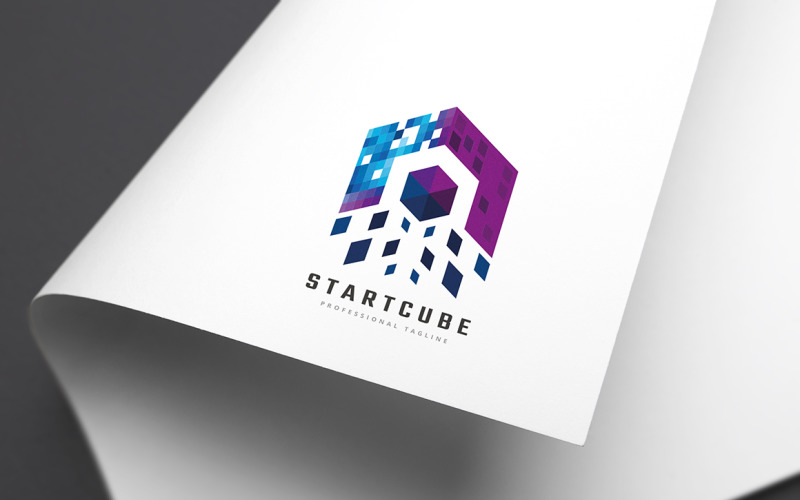 Download Шаблон логотипа "Start Cube Logo Template" / Start Cube Logo Template - Шаблон логотипа на тему графика abstract,box,business,colorful,communication,core,corporate,creative,creativity,cube,cubic,cubical,data,digital,hexagon,hexagonal,marketing,media,motion,multimedia
