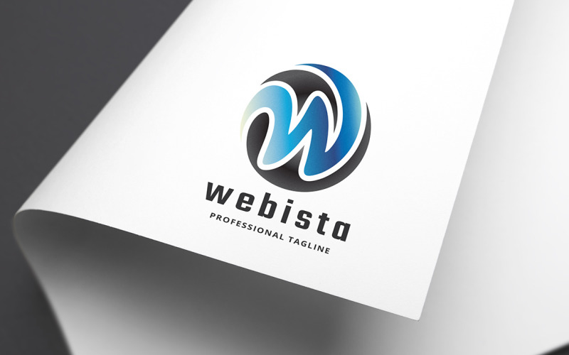 Webista Harf W Logo Şablonu