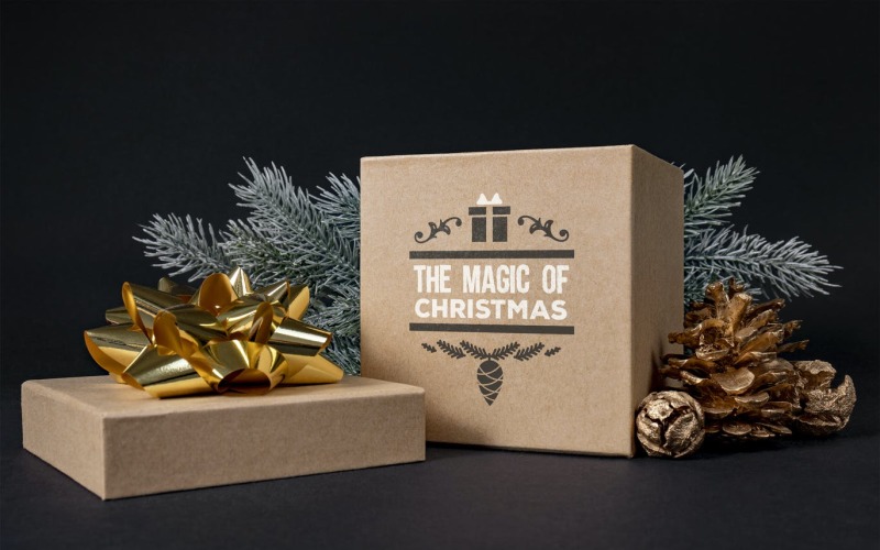 Download Мокап для продукта "Gift Box product mockup" / Gift Box product mockup - Мокап для продукта на тему графика mock up,product,psd,template,smart object,photoshop,layered